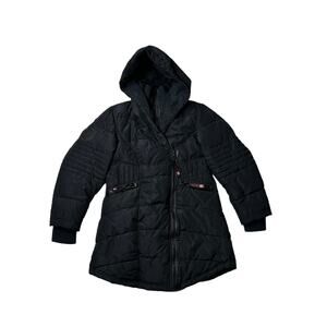 Canada Weather Gear Girls Double Full-Zip Black Puffer Jacket Sz Large 14/16
